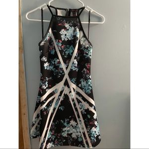 High neck flowy dress
